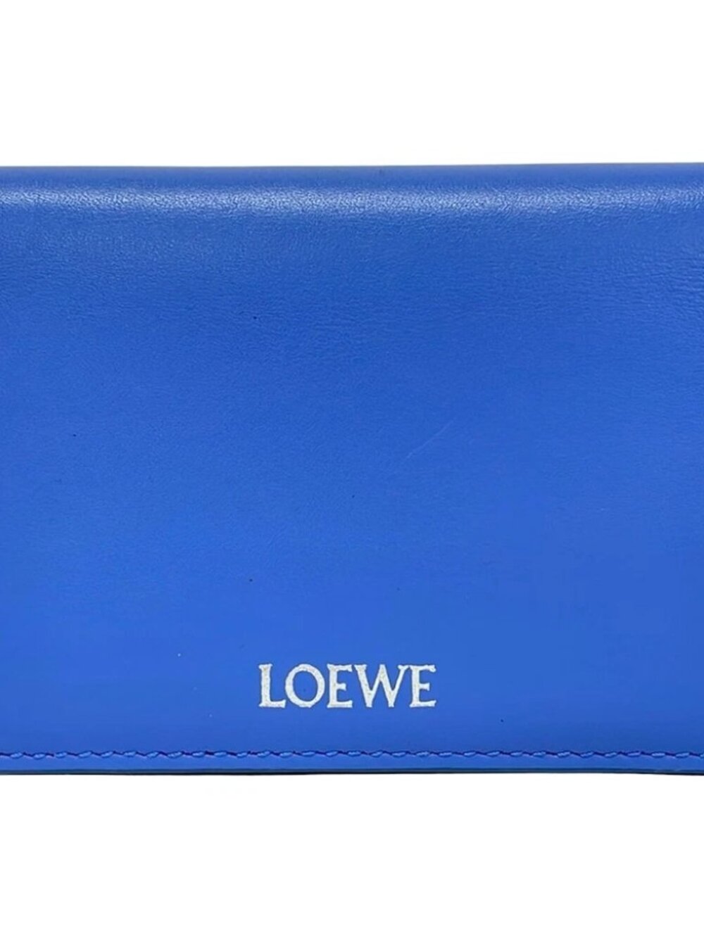 LOEWE Light Blue Light gray Classic Calfskin/Leather Card Case